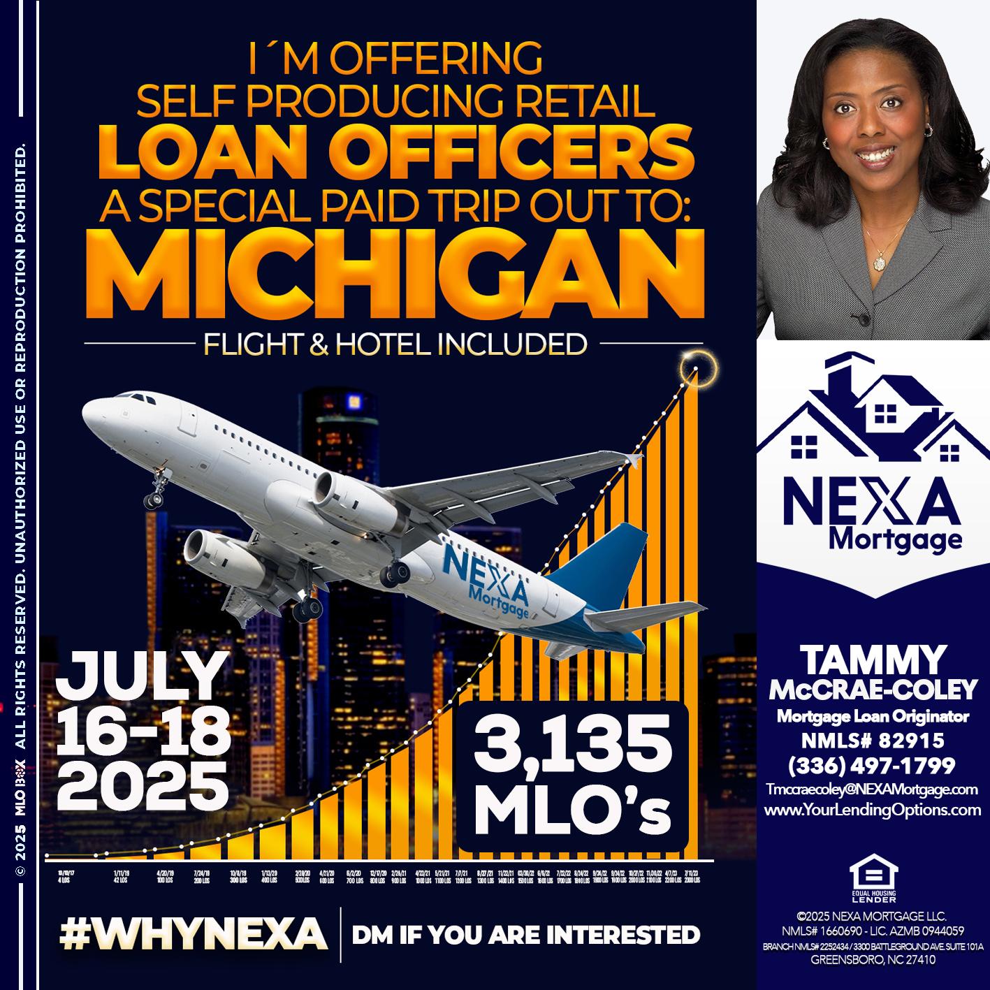 MICHIGAN TRIP - Tammy C. McCrae-Coley -Mortgage Loan Originator