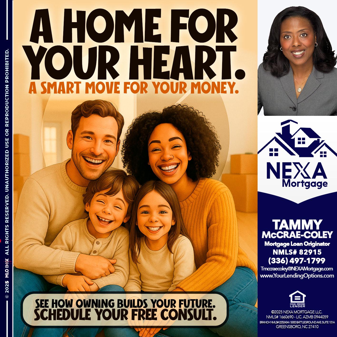A HOME FOR - Tammy C. McCrae-Coley -Mortgage Loan Originator