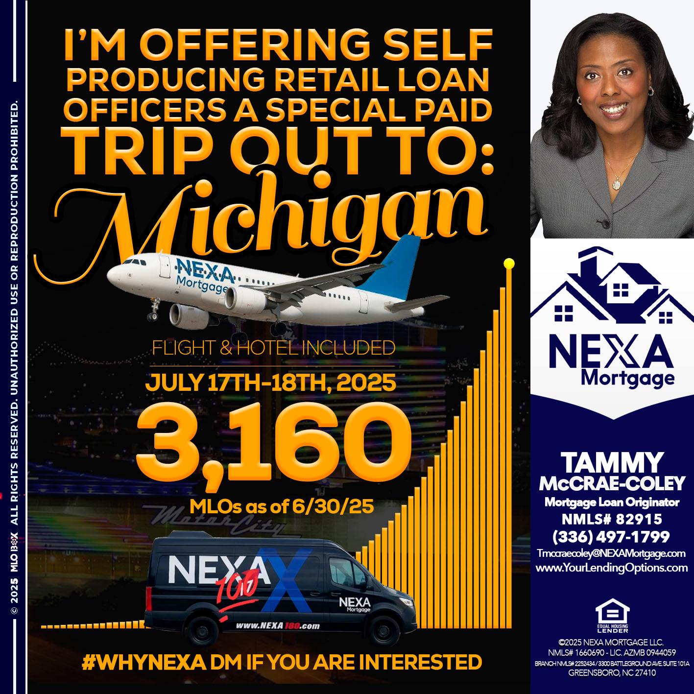 MICHIGAN TRIP - Tammy C. McCrae-Coley -Mortgage Loan Originator