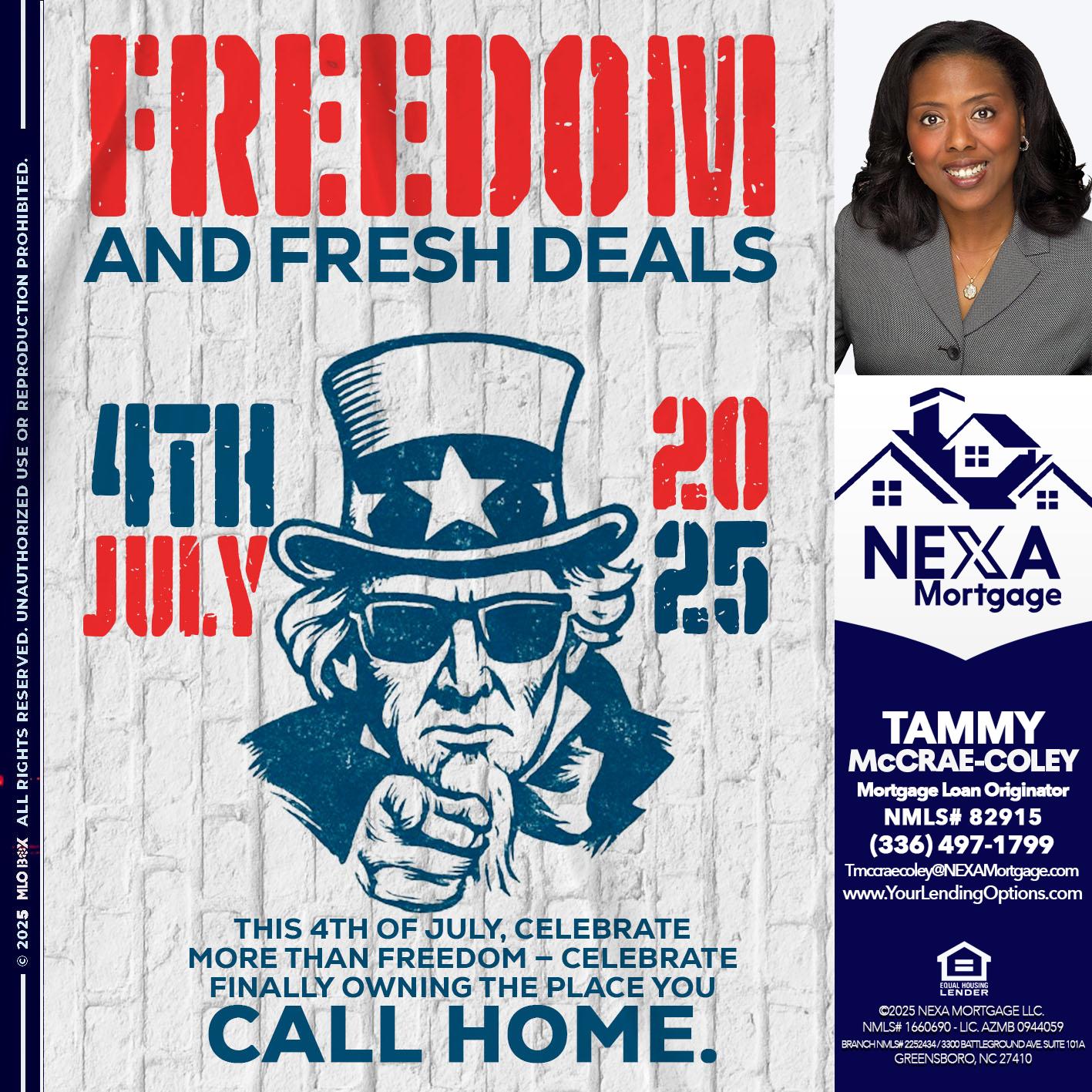 FREEDOM - Tammy C. McCrae-Coley -Mortgage Loan Originator