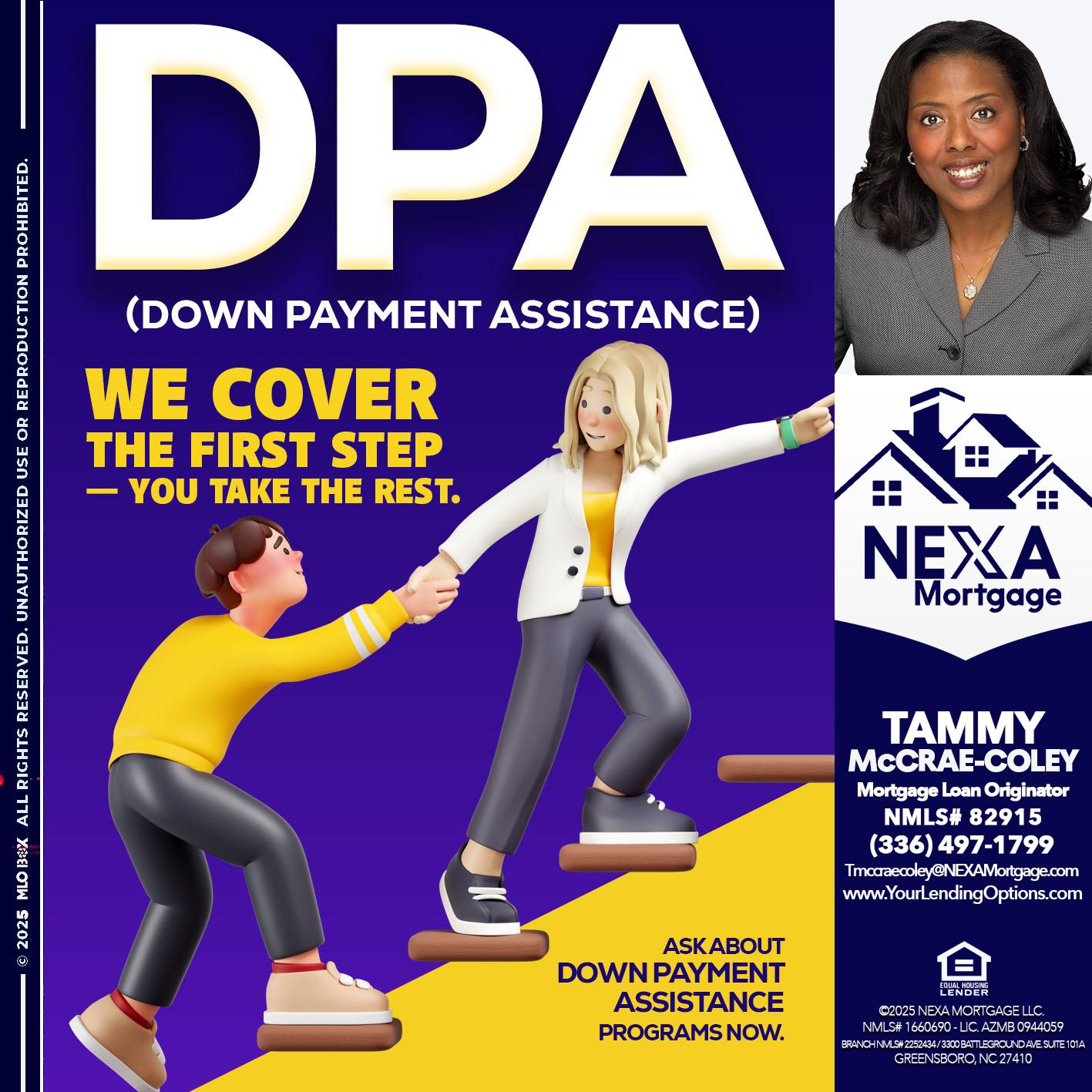 DPA LOANS - Tammy C. McCrae-Coley -Mortgage Loan Originator
