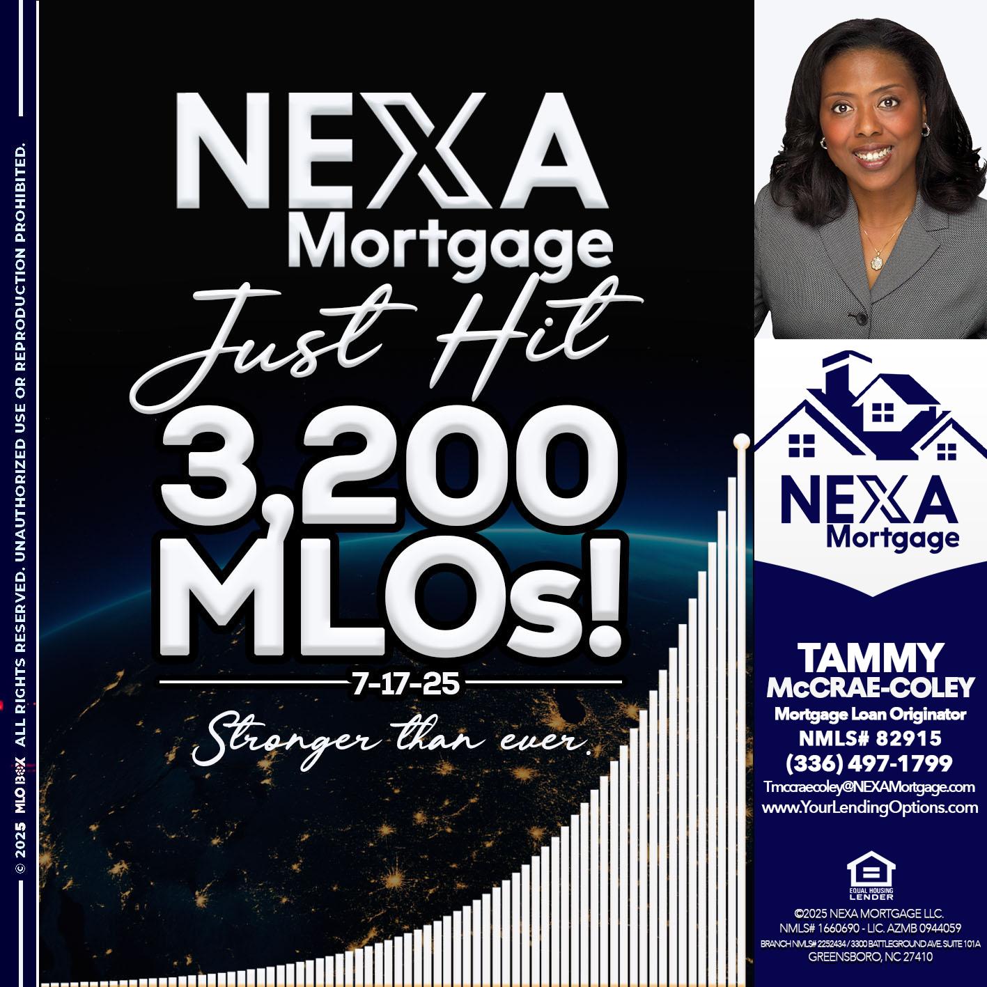 3200 MLOs - Tammy C. McCrae-Coley -Mortgage Loan Originator