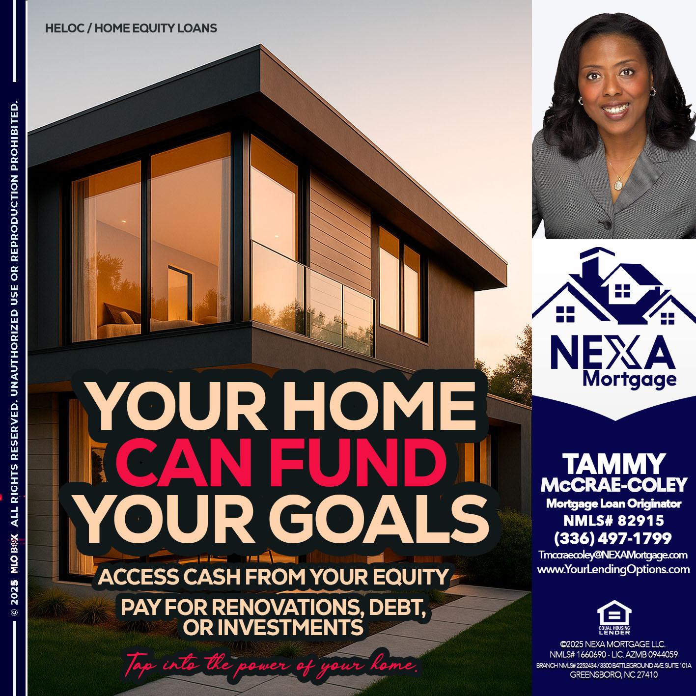HELOC - Tammy C. McCrae-Coley -Mortgage Loan Originator