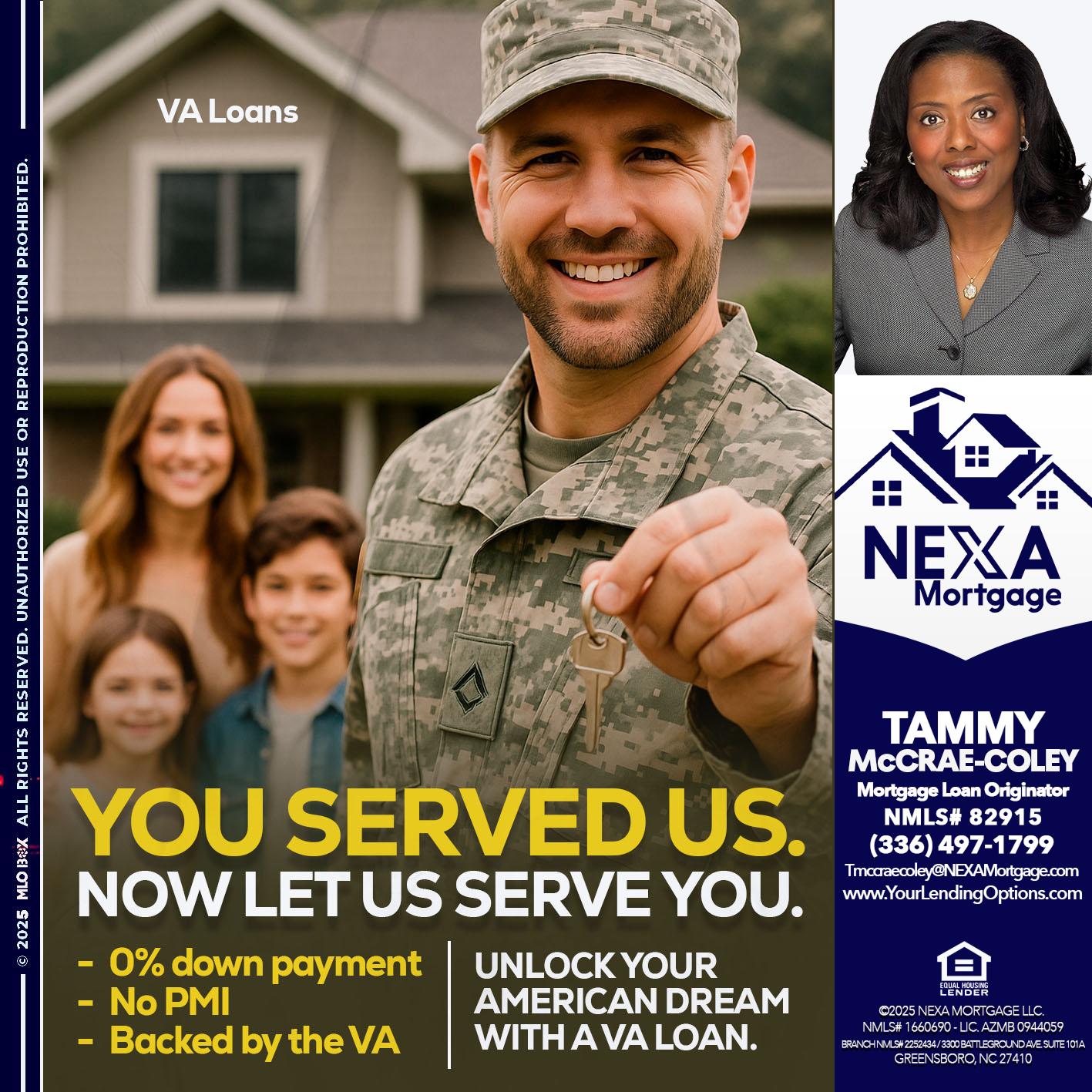 YOU DESERVED - Tammy C. McCrae-Coley -Mortgage Loan Originator