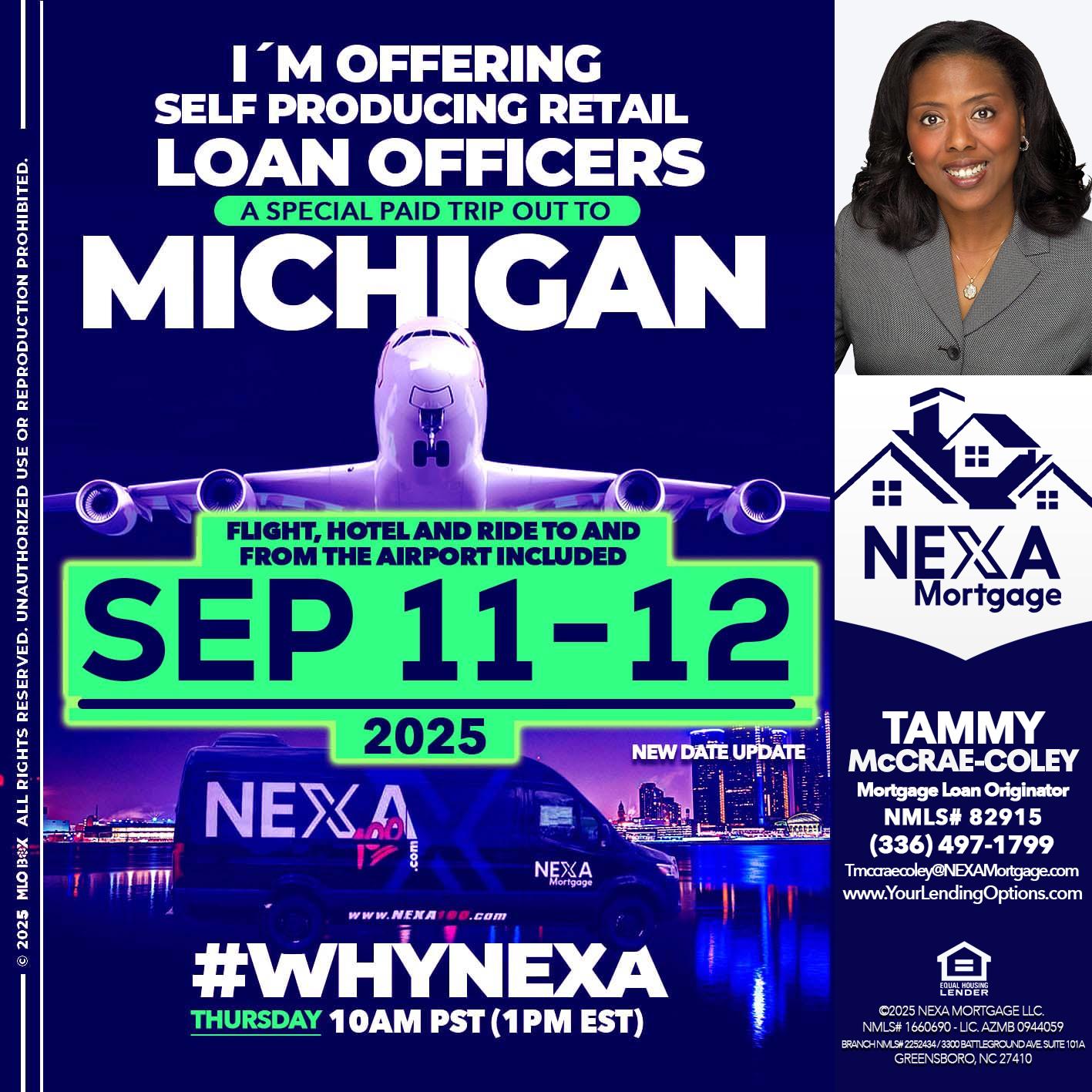 MICHIGAN TRIP - Tammy C. McCrae-Coley -Mortgage Loan Originator