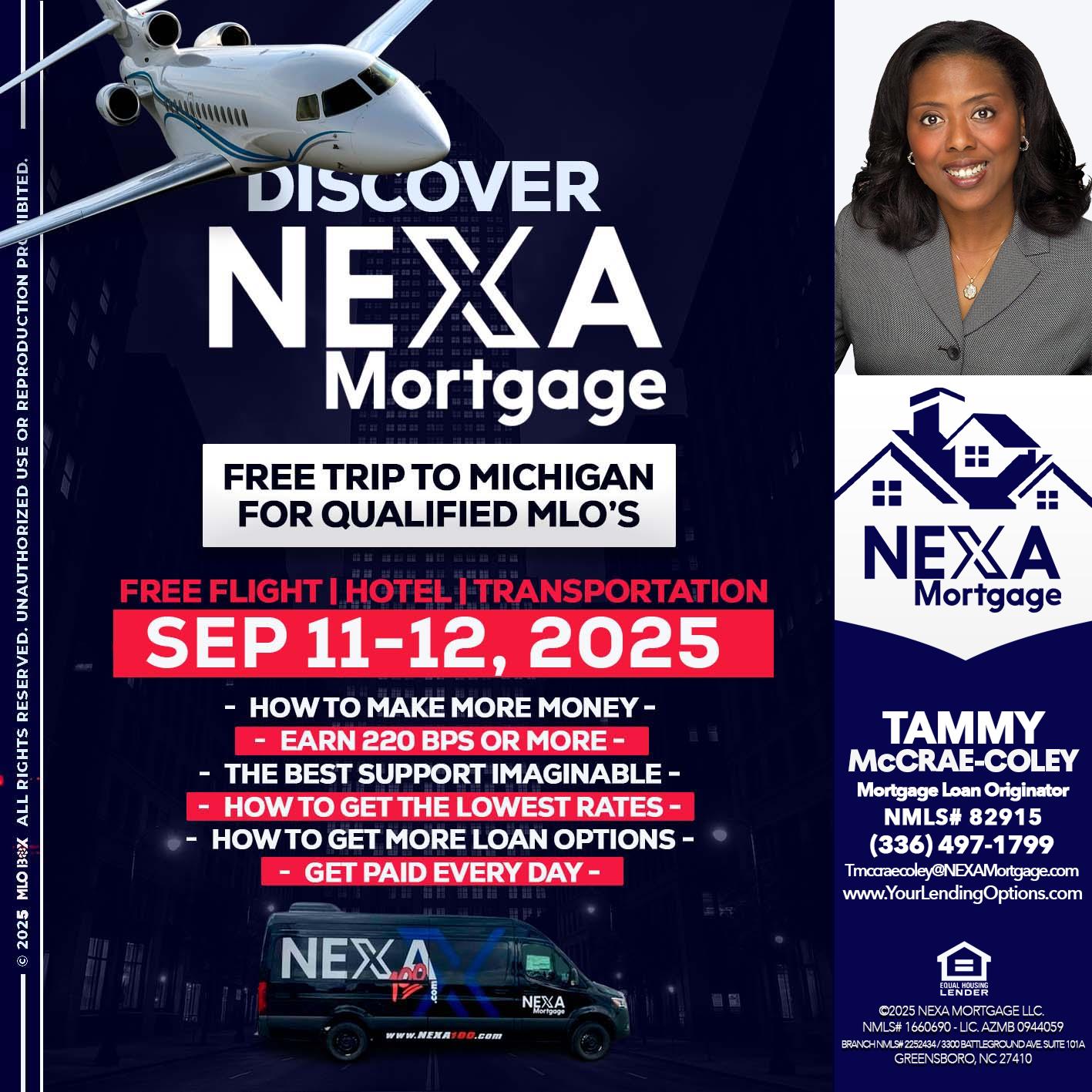 DISCOVER NEXA MORTGAGE - Tammy C. McCrae-Coley -Mortgage Loan Originator