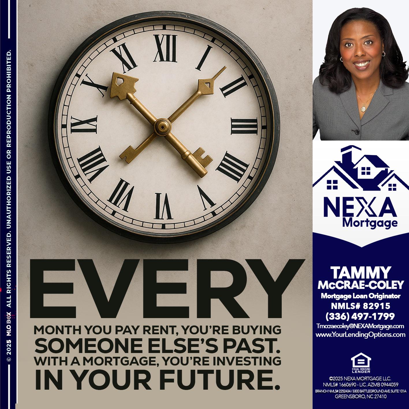 EVERY MONTH - Tammy C. McCrae-Coley -Mortgage Loan Originator