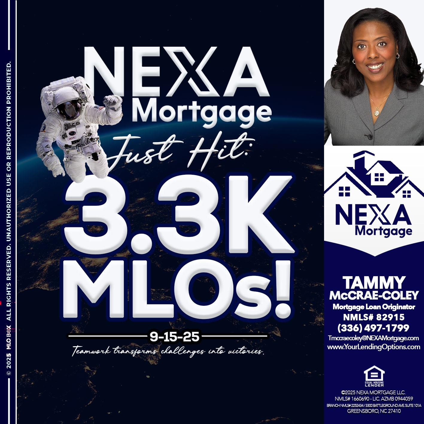 3.3K - Tammy C. McCrae-Coley -Mortgage Loan Originator
