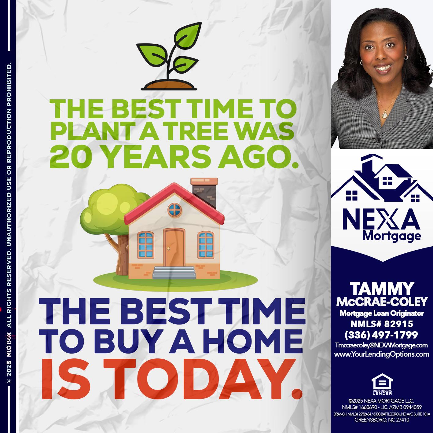 BEST TIME TO - Tammy C. McCrae-Coley -Mortgage Loan Originator