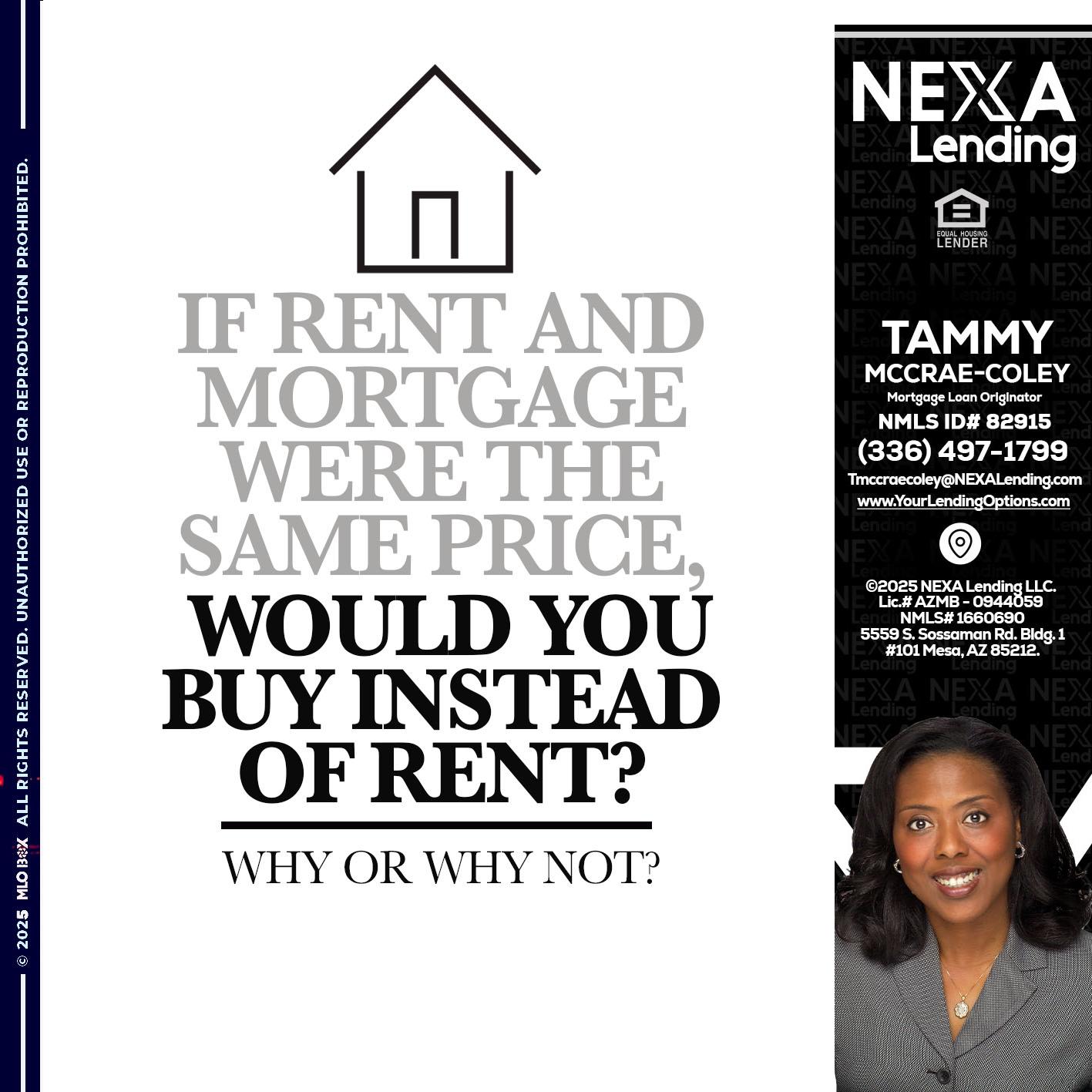 IF RENT - Tammy C. McCrae-Coley -Mortgage Loan Originator
