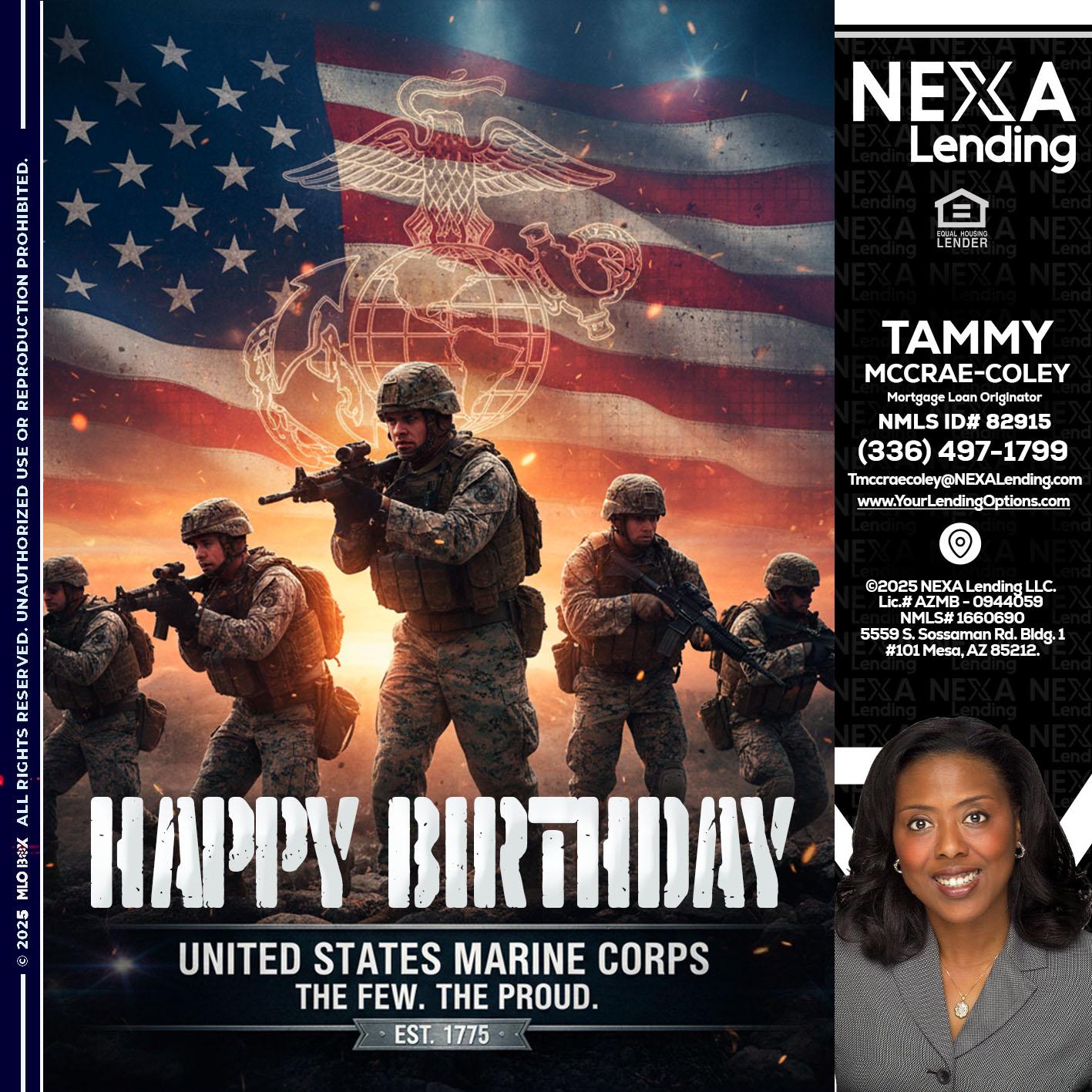 happy birthday - Tammy C. McCrae-Coley -Mortgage Loan Originator