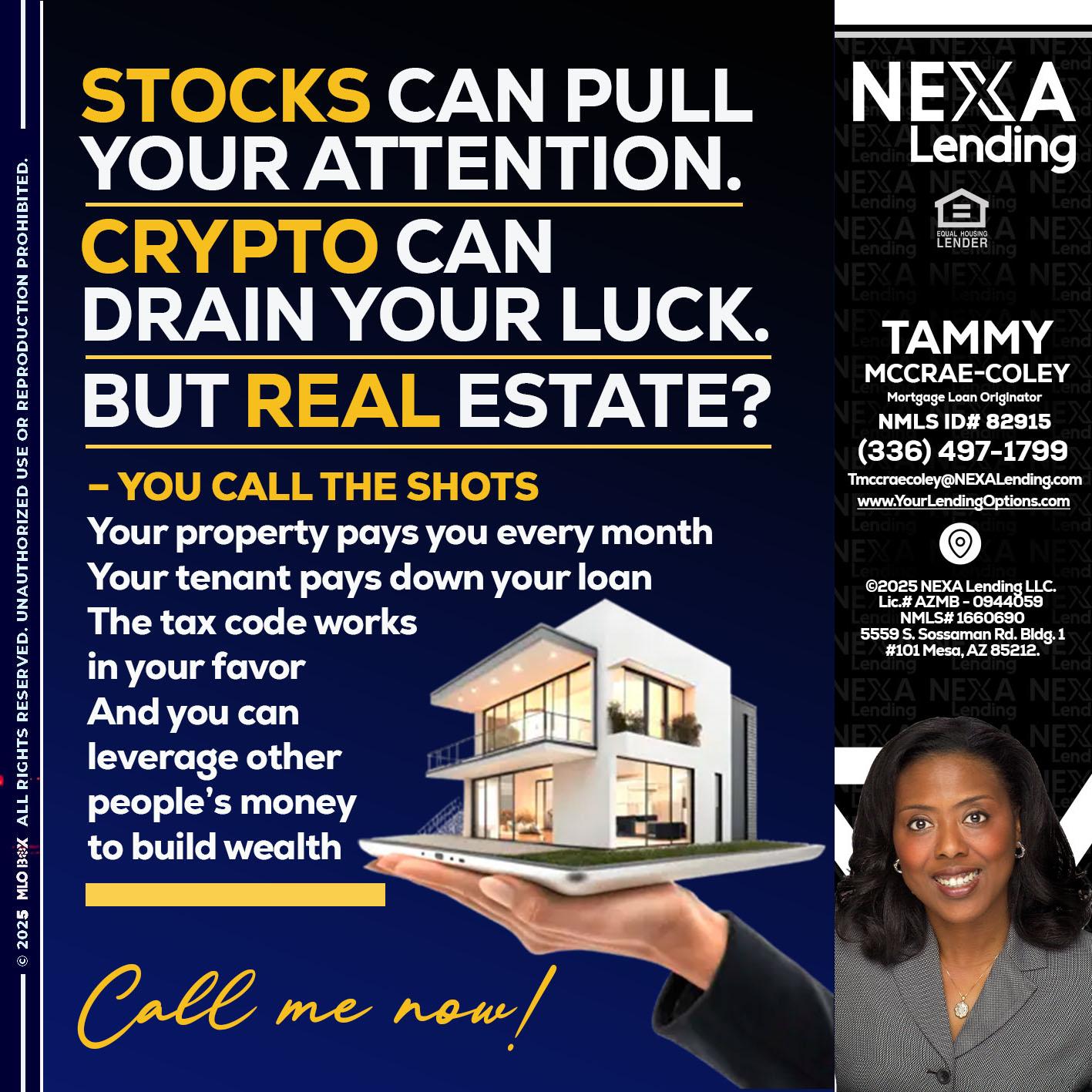 STOCK YOUR - Tammy C. McCrae-Coley -Mortgage Loan Originator