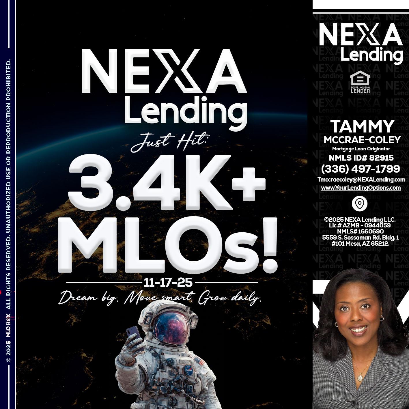 3.4K MLOs - Tammy C. McCrae-Coley -Mortgage Loan Originator
