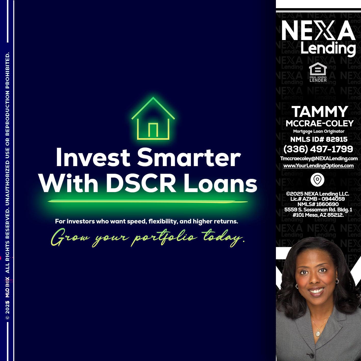 DSCR - Tammy C. McCrae-Coley -Mortgage Loan Originator