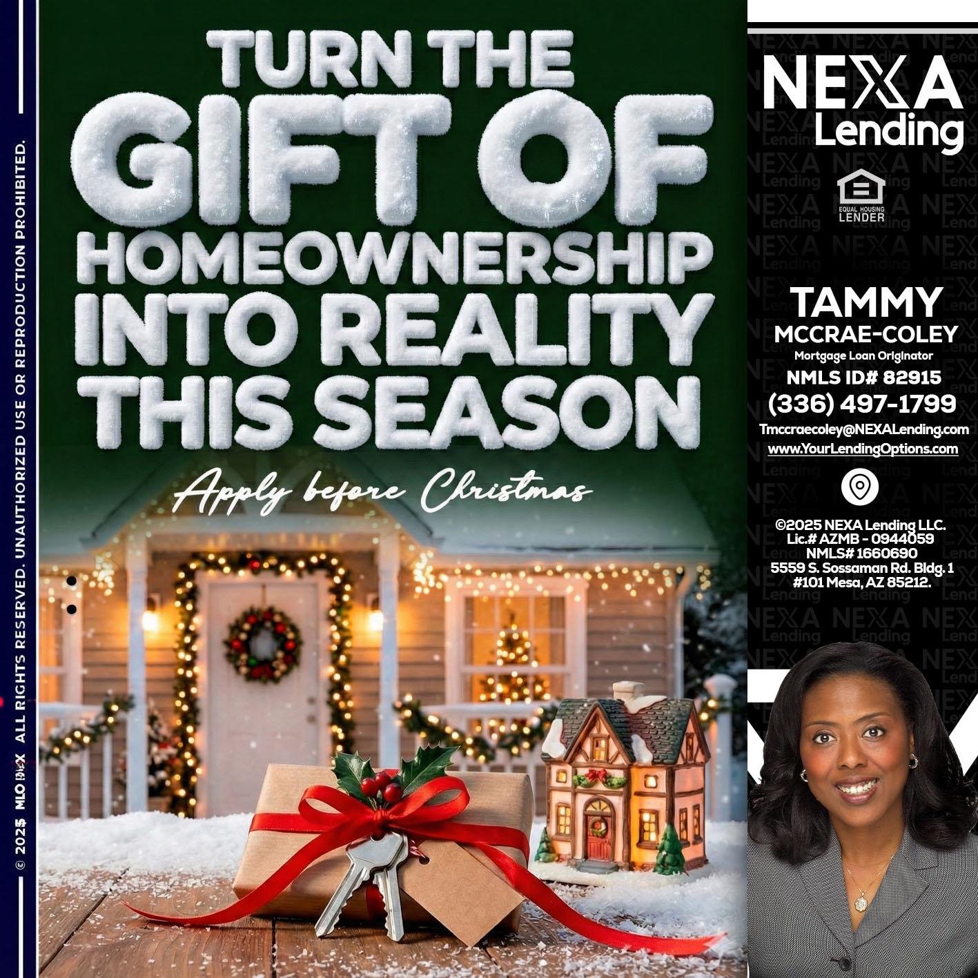 TURN GIFTS - Tammy C. McCrae-Coley -Mortgage Loan Originator