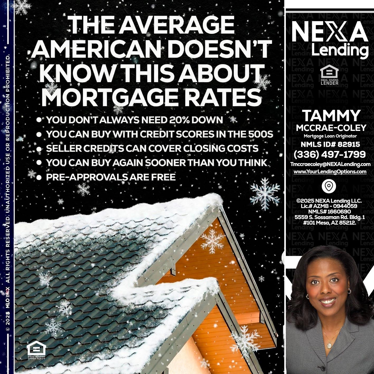 THE AVERAGE - Tammy C. McCrae-Coley -Mortgage Loan Originator