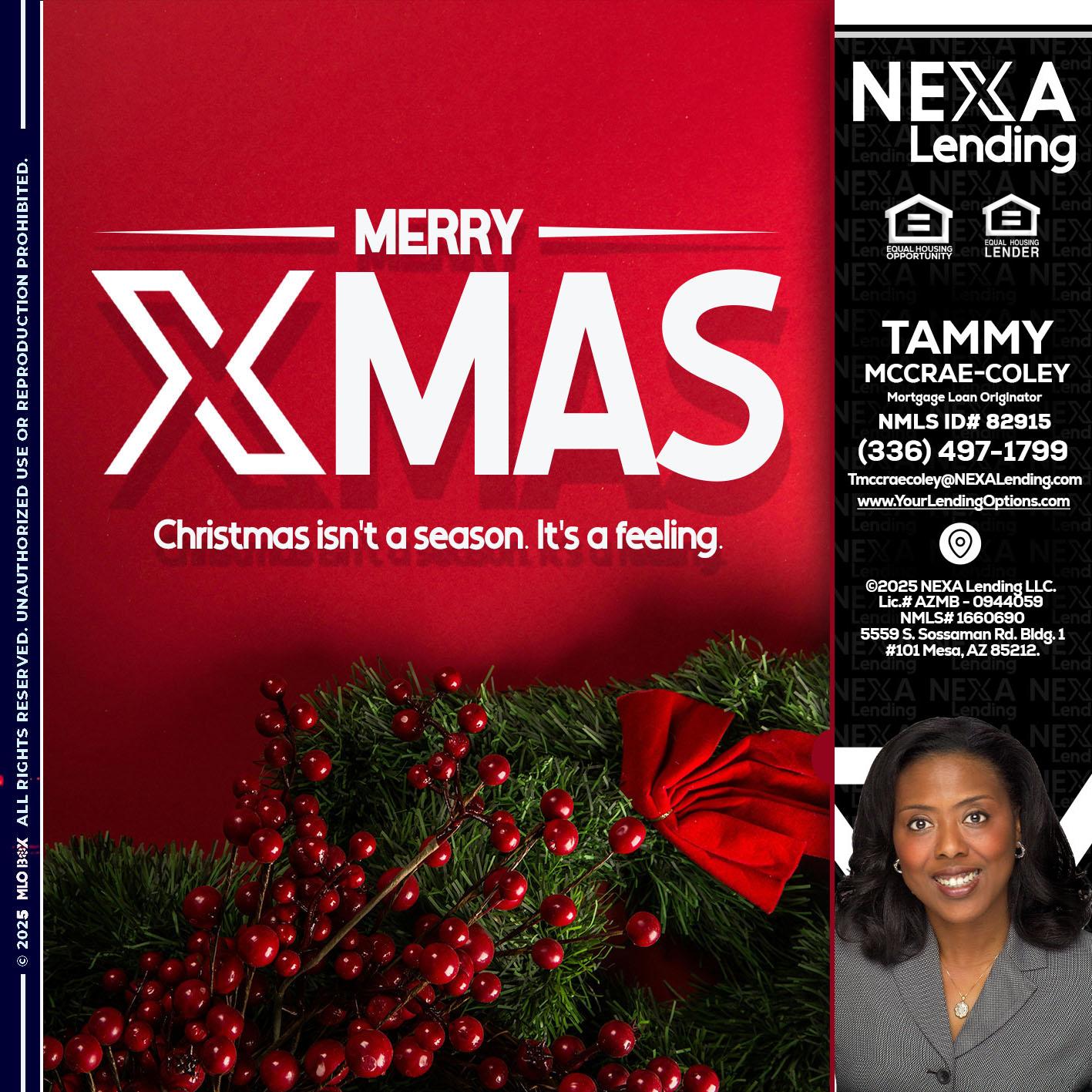 merry xmas - Tammy C. McCrae-Coley -Mortgage Loan Originator