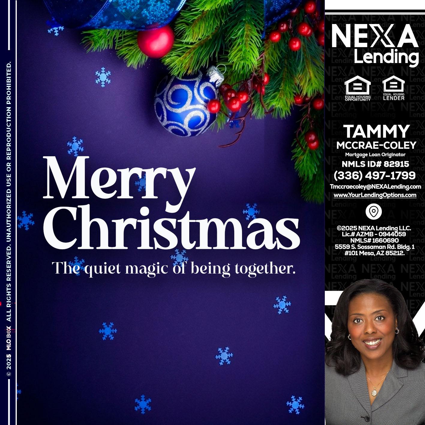 merry christmas - Tammy C. McCrae-Coley -Mortgage Loan Originator