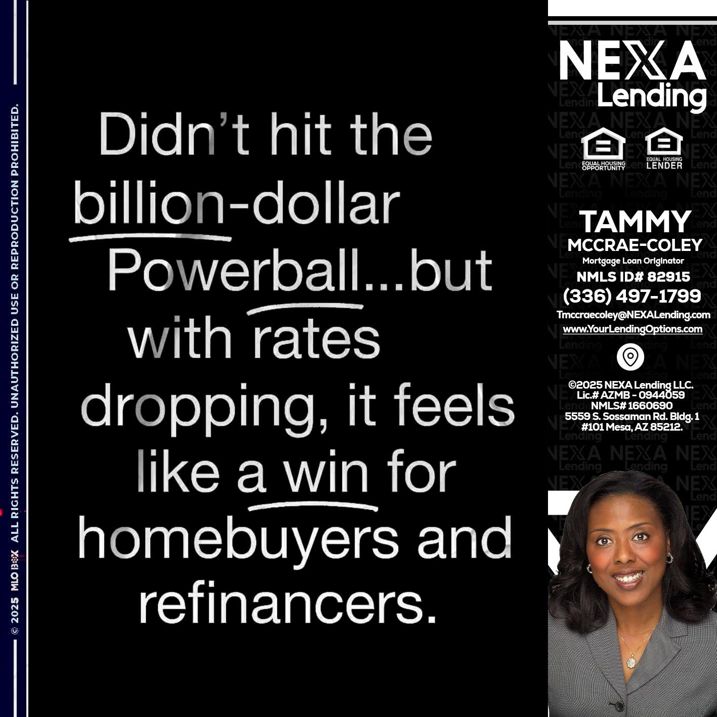 DIDNT HIT - Tammy C. McCrae-Coley -Mortgage Loan Originator