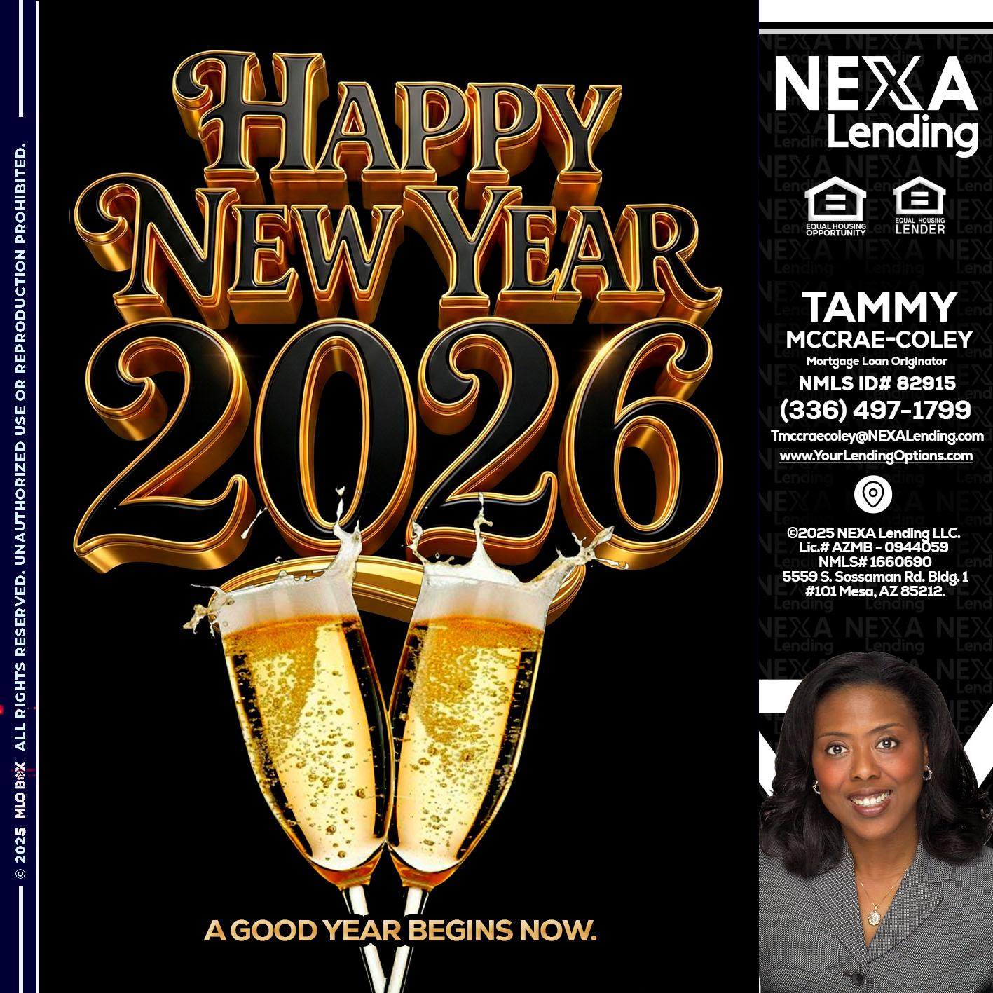 happy new year 2026 - Tammy C. McCrae-Coley -Mortgage Loan Originator