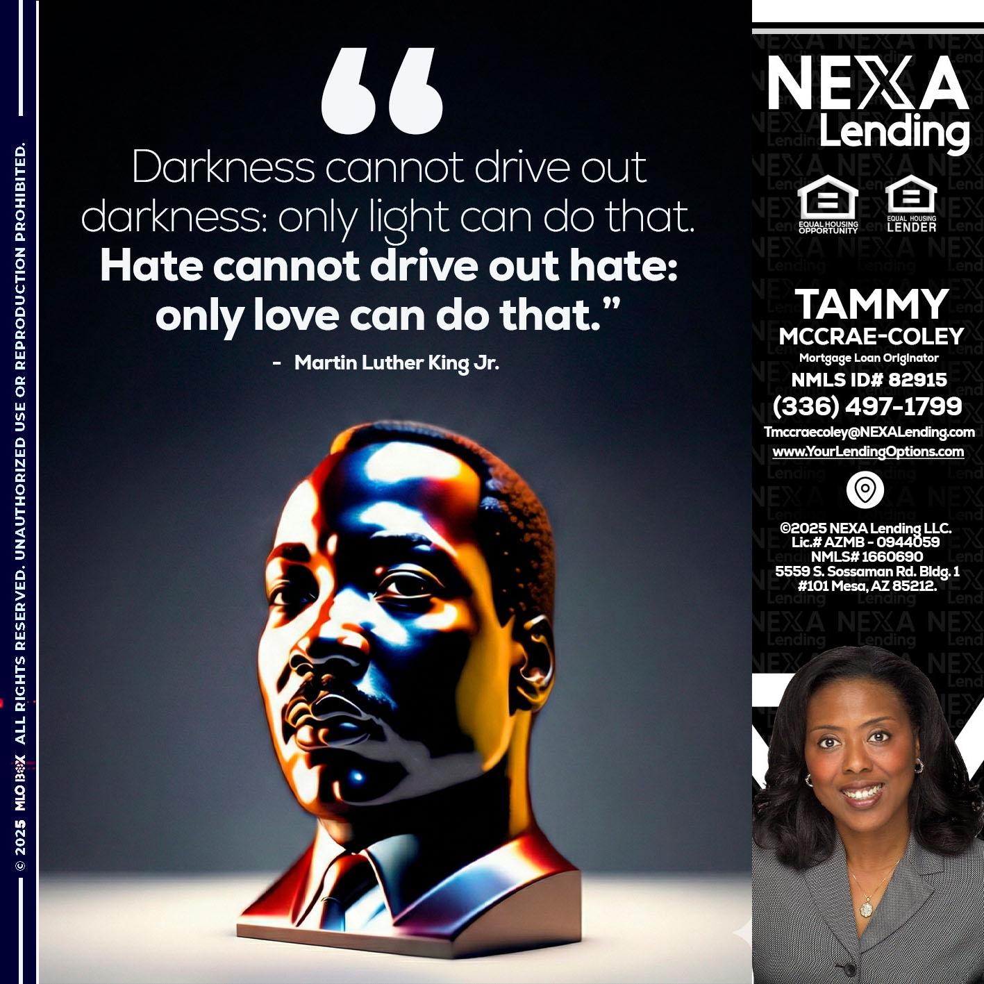MLK 2026 - Tammy C. McCrae-Coley -Mortgage Loan Originator