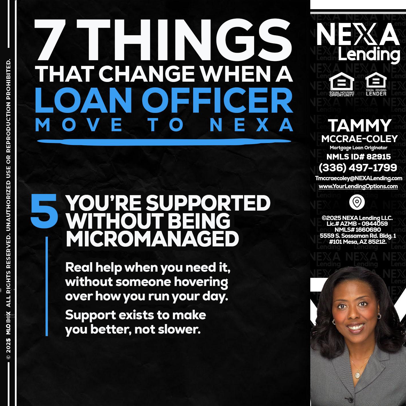 7 THINGS (5) - Tammy C. McCrae-Coley -Mortgage Loan Originator