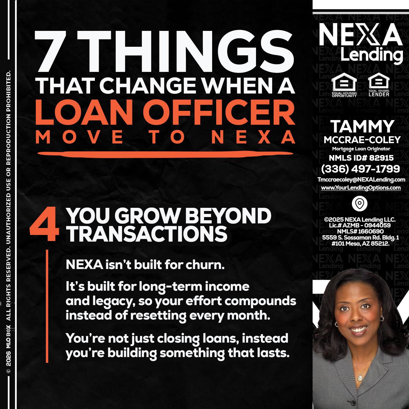 7 THINGS (4) - Tammy C. McCrae-Coley -Mortgage Loan Originator