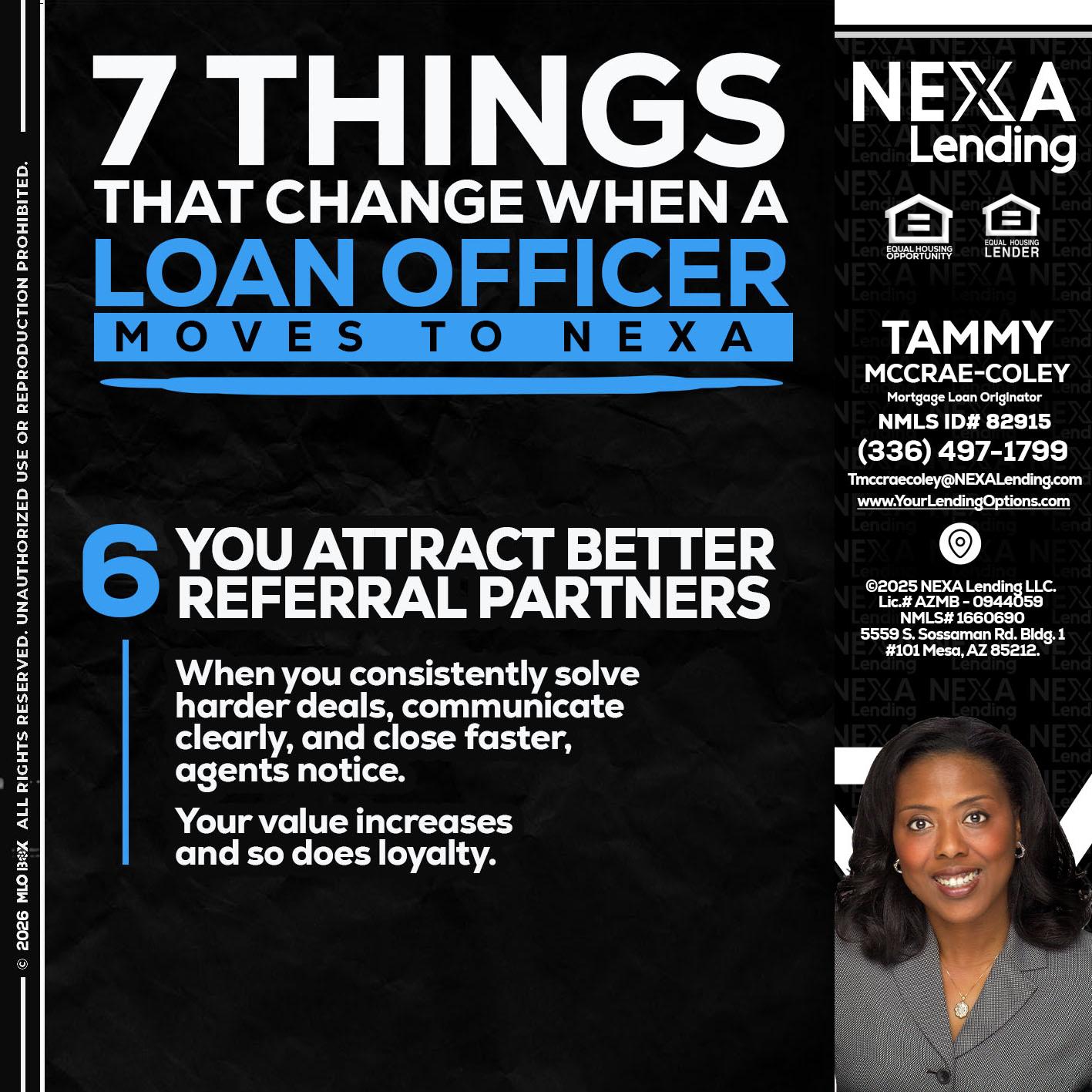 7 THINGS (6) - Tammy C. McCrae-Coley -Mortgage Loan Originator
