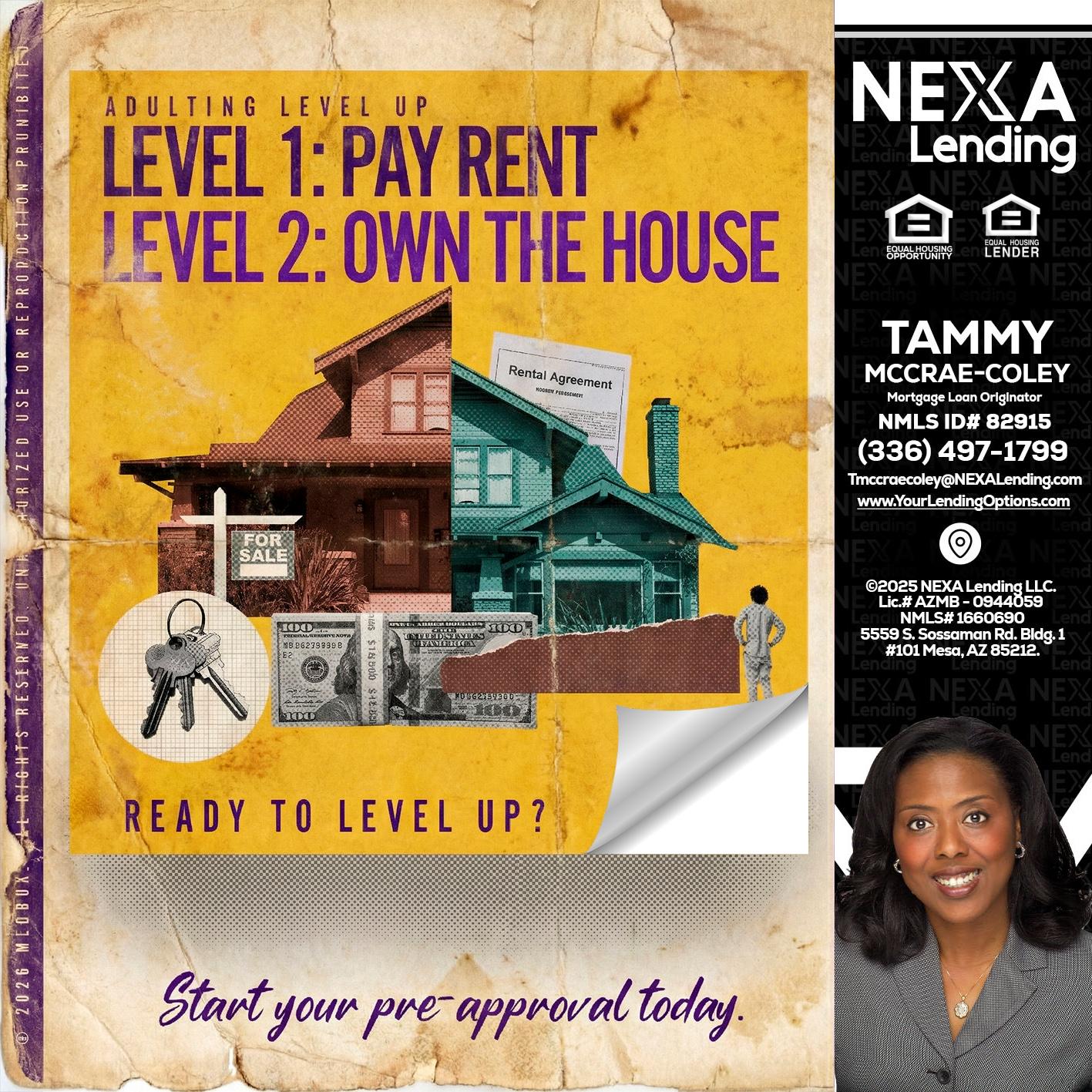 LEVEL 1 - Tammy C. McCrae-Coley -Mortgage Loan Originator