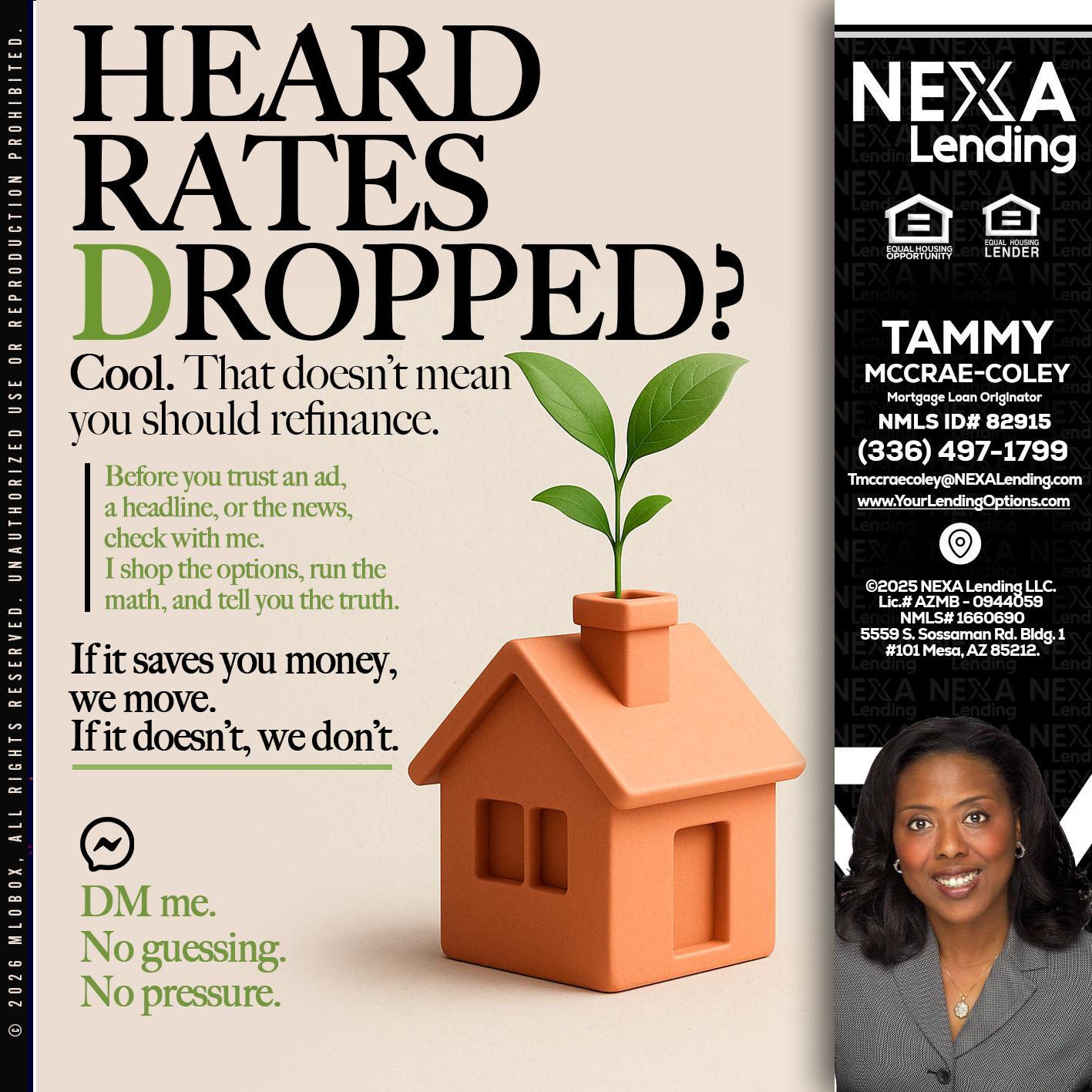 HEARD RATES - Tammy C. McCrae-Coley -Mortgage Loan Originator