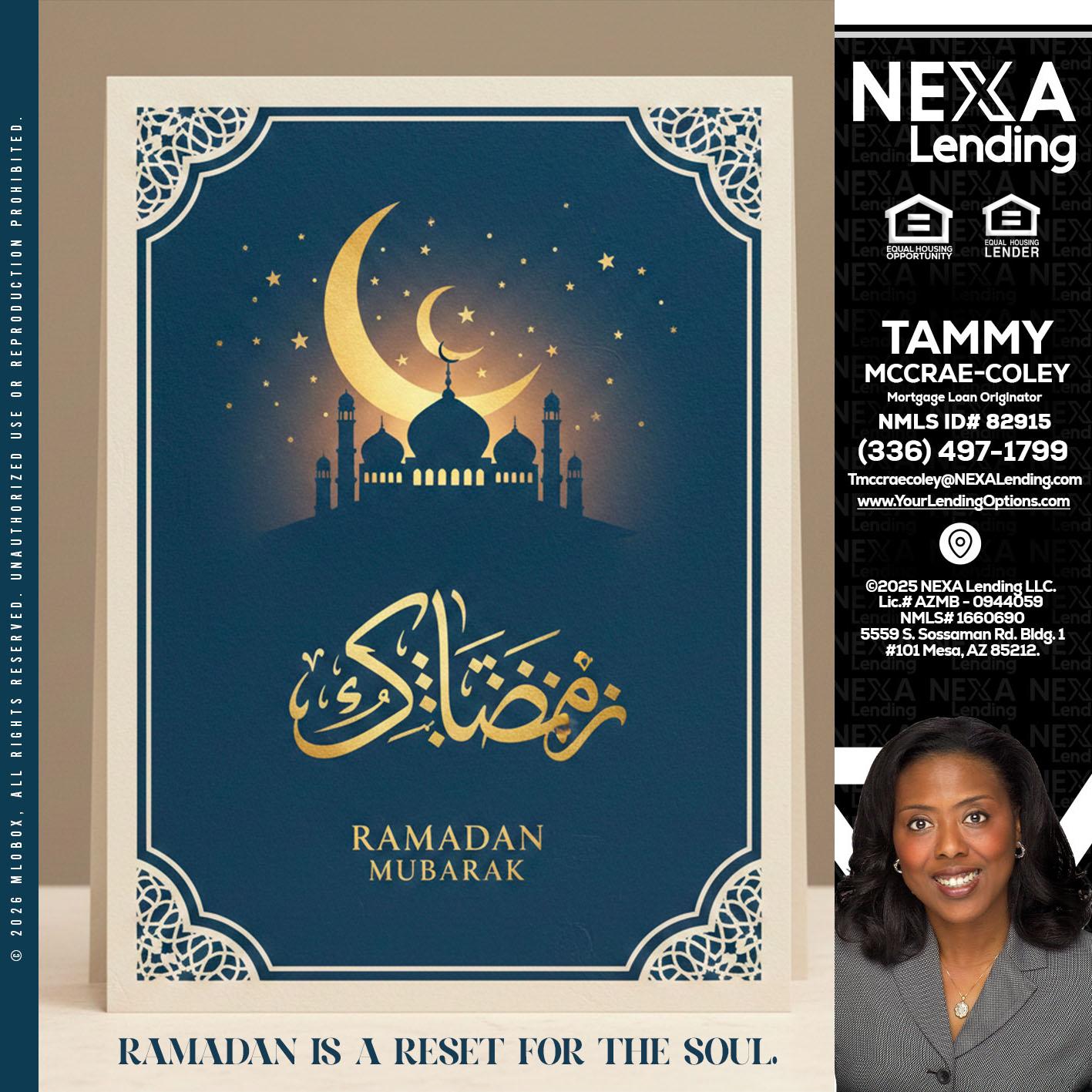 HAPPY RAMADAN - Tammy C. McCrae-Coley -Mortgage Loan Originator