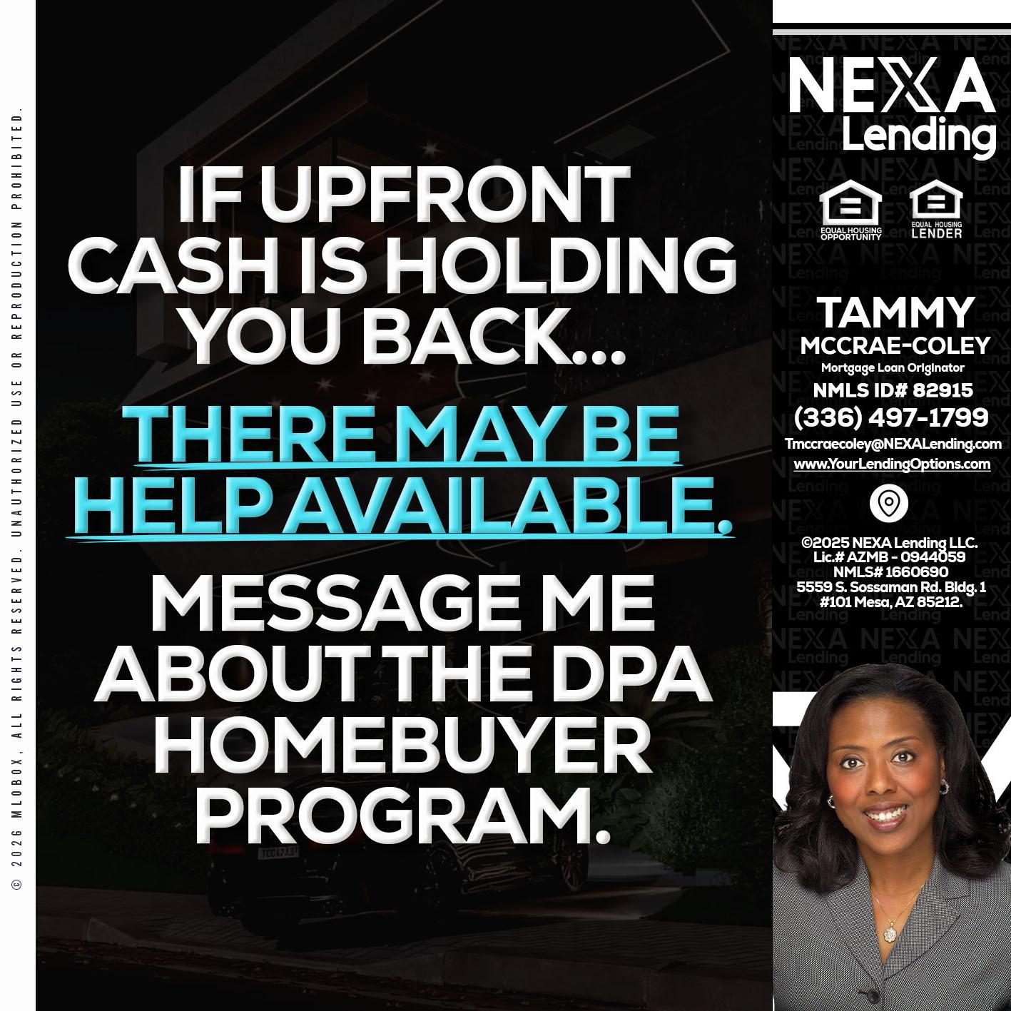 IF UPFRONT - Tammy C. McCrae-Coley -Mortgage Loan Originator