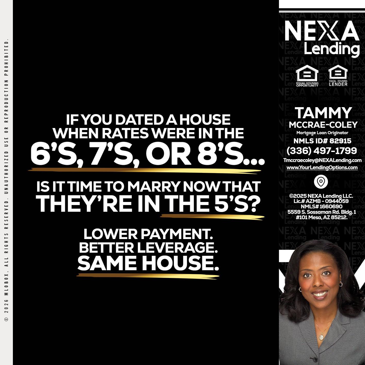 if you dated a house - Tammy C. McCrae-Coley -Mortgage Loan Originator