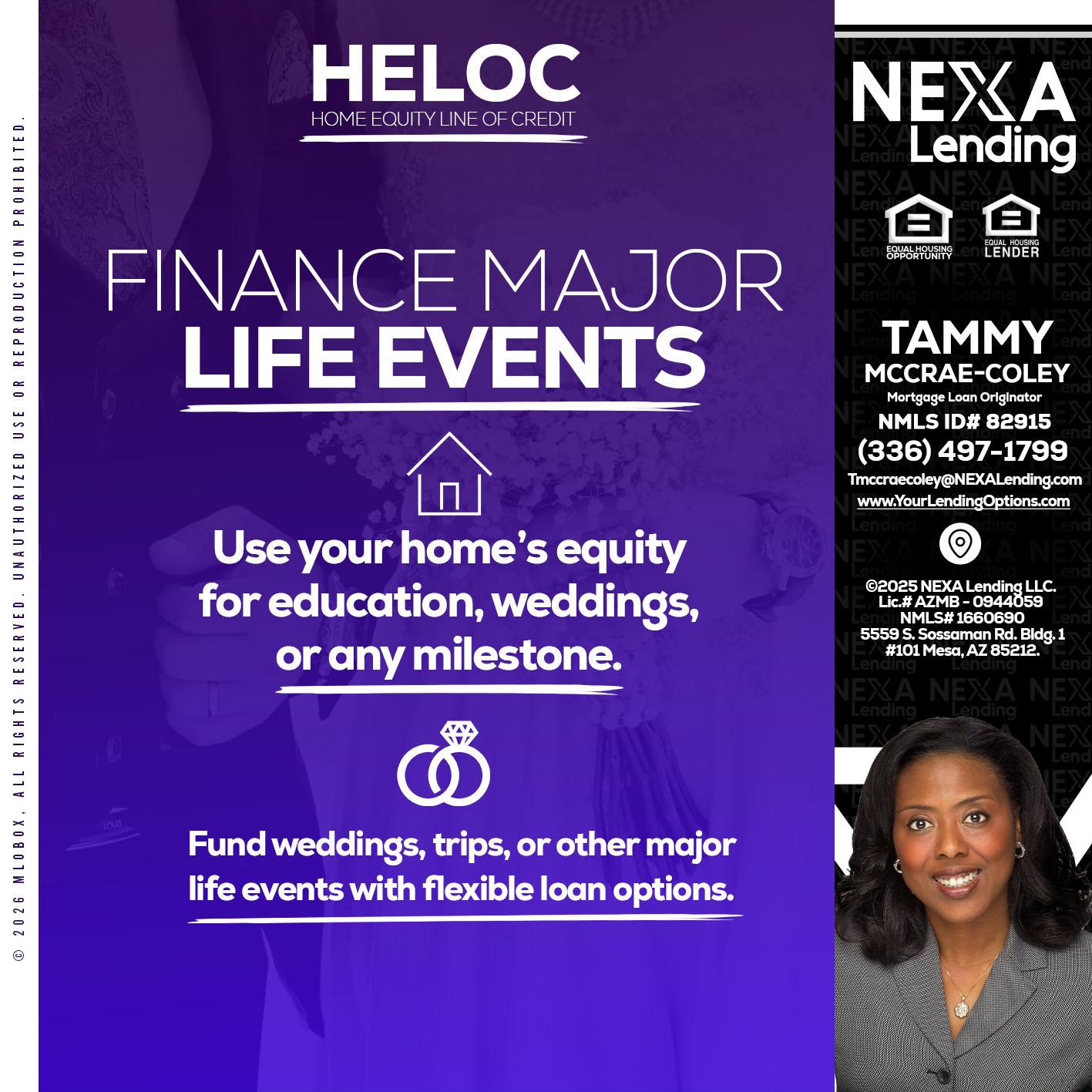 HELOC - Tammy C. McCrae-Coley -Mortgage Loan Originator