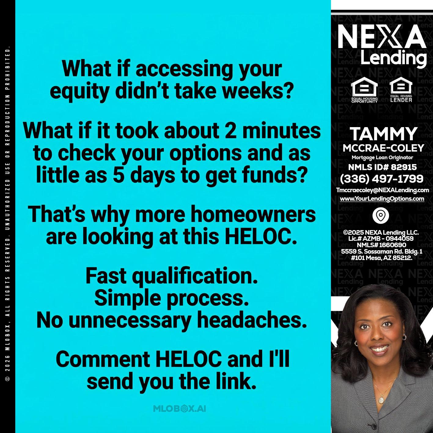 what if - Tammy C. McCrae-Coley -Mortgage Loan Originator