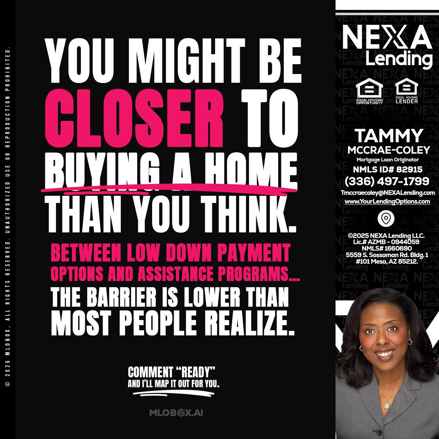 YOU MIGHT BE - Tammy C. McCrae-Coley -Mortgage Loan Originator