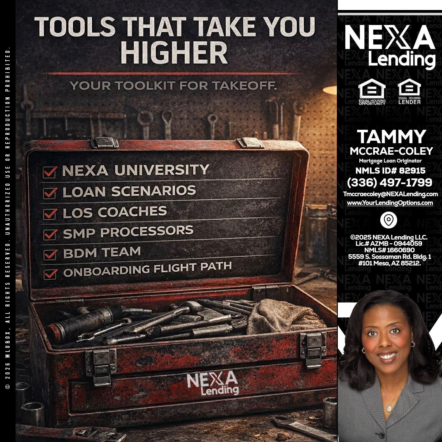 TOOLS THAT - Tammy C. McCrae-Coley -Mortgage Loan Originator