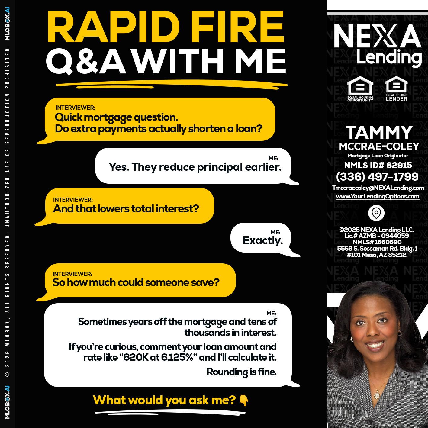 RAPID FIRE QA - Tammy C. McCrae-Coley -Mortgage Loan Originator