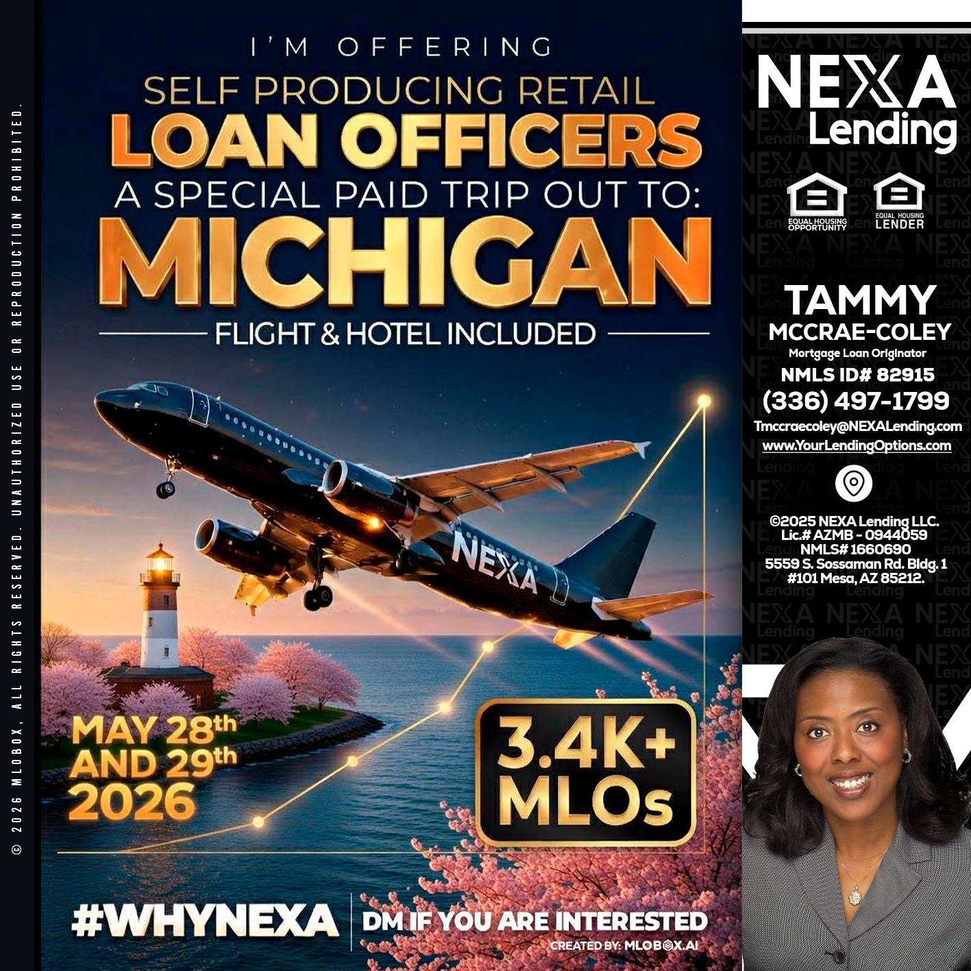 MICHIGAN TRIP - Tammy C. McCrae-Coley -Mortgage Loan Originator