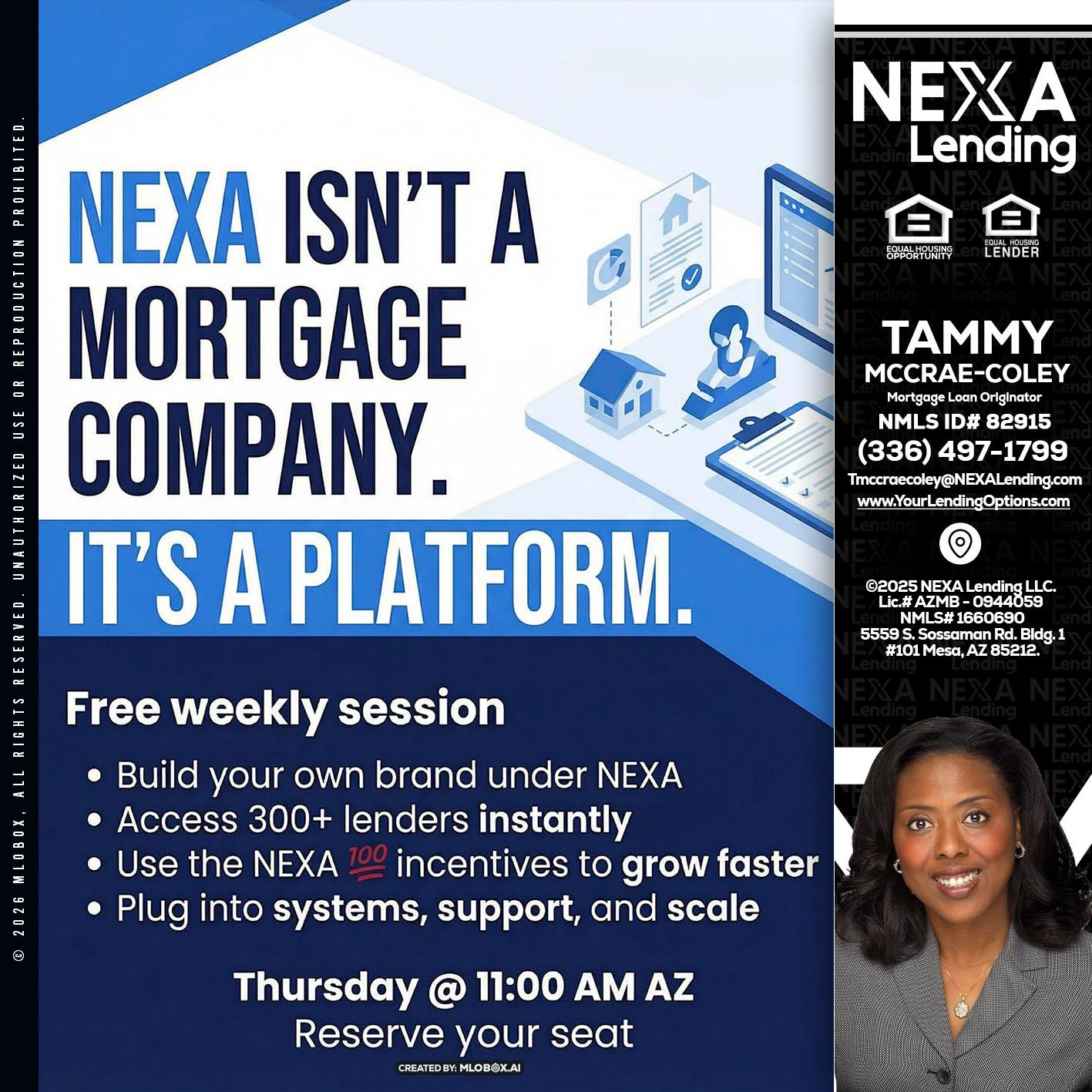NEXA ISNT - Tammy C. McCrae-Coley -Mortgage Loan Originator