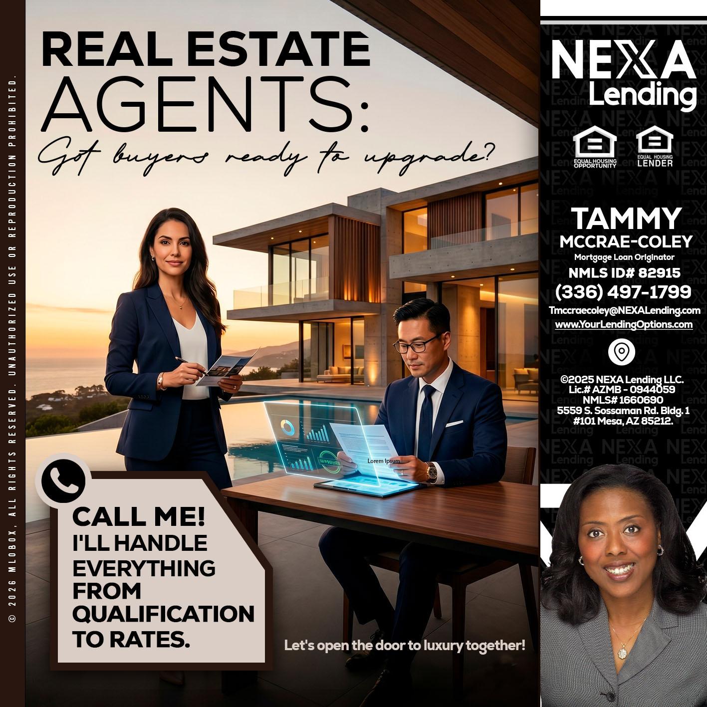REAL ESTATE AGENTS - Tammy C. McCrae-Coley -Mortgage Loan Originator