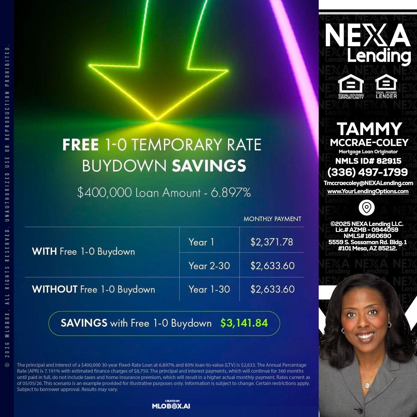 BUYDOWN - Tammy C. McCrae-Coley -Mortgage Loan Originator