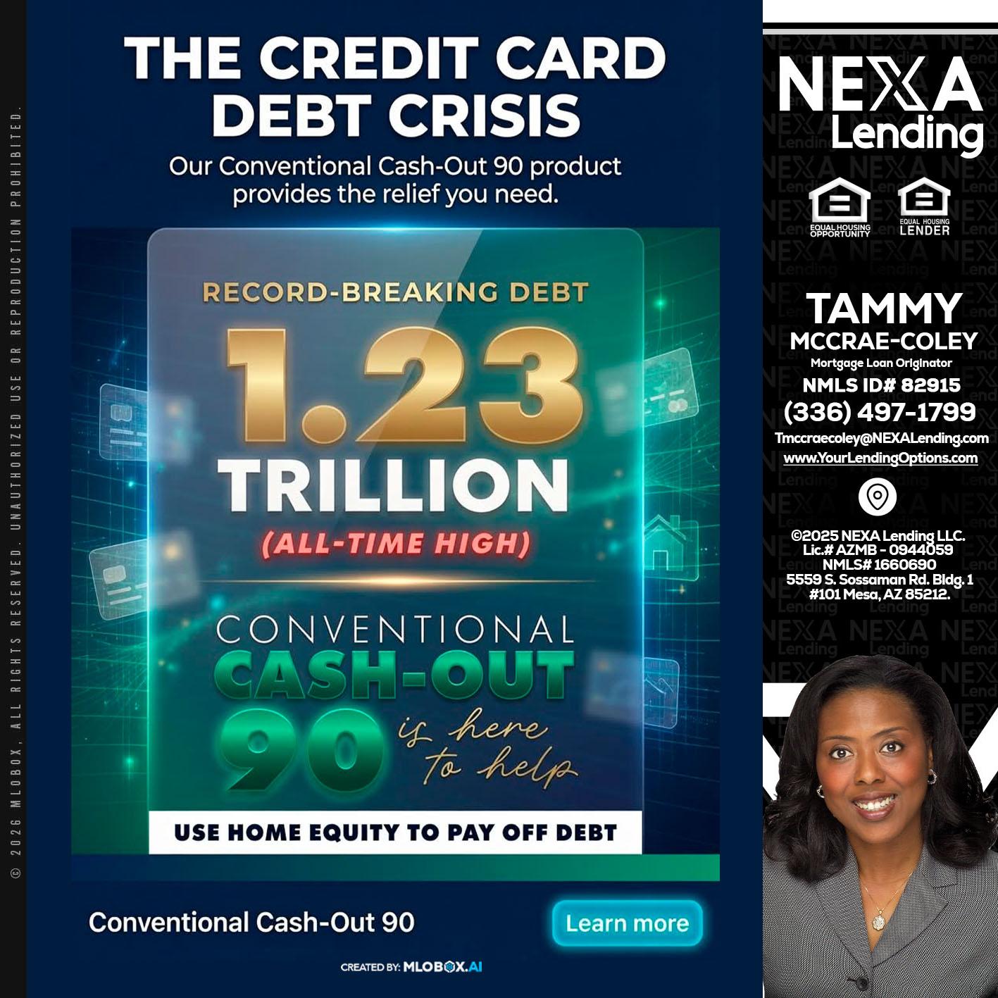 THE CREDIT CARD - Tammy C. McCrae-Coley -Mortgage Loan Originator